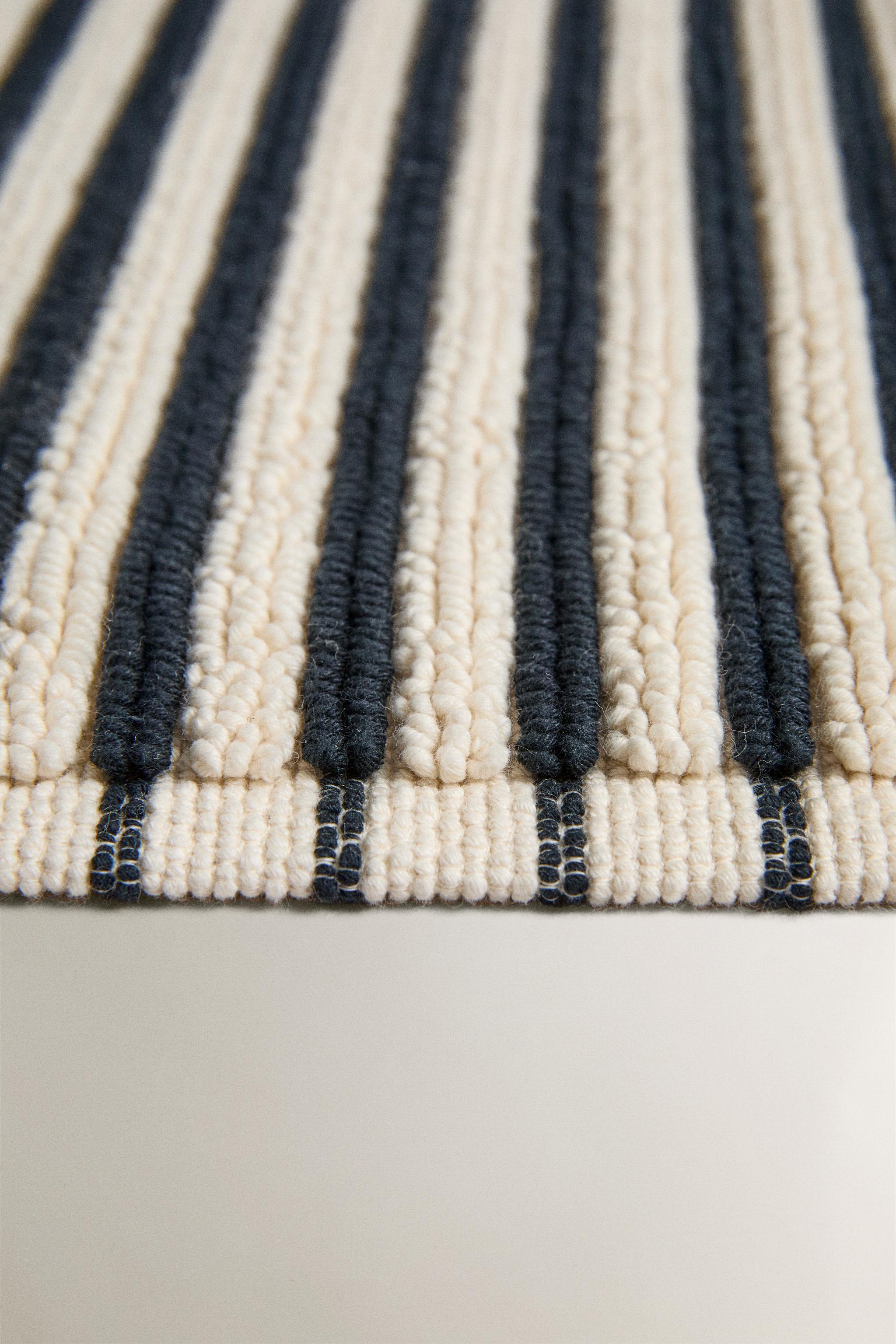 COLORED STRIPE BATH MAT